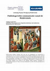 Research paper thumbnail of Aankondiging en programma Ledendag Vlaamse Werkgroep Mediëvistiek: Publieksgerichte communicatie vanuit de Mediëvistiek