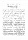 Research paper thumbnail of (mit Niels Weise) Die NS-Vergangenheit deutscher Behörden