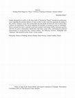 Research paper thumbnail of Dealing With Dangerous “Peace”: Politics of Naming in Pa(t)tani “Armed Conflict” [Abstract]