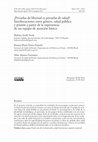 Research paper thumbnail of ¿Privarlas de libertad es privarlas de salud?  Interlocuciones entre género, salud pública  y prisión a partir de la experiencia de un equipo de atención básica