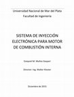 SISTEMA DE INYECCIÓN ELECTRÓNICA PARA MOTOR DE COMBUSTIÓN INTERNA Cover Page