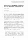 Research paper thumbnail of "La forma literària i dialògica de les imatges del sol, la línia i la caverna de La república de Plató," trans B. Torres, Anuari de la Societat Catalana de Filosofia 24 (2013), 157-180