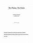 Research paper thumbnail of No Paine, No Gain