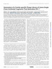 Research paper thumbnail of Generation of a Family-specific Phage Library of Llama Single Chain Antibody Fragments That Neutralize HIV-1