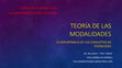 Research paper thumbnail of Teoría de Modalidades.pptx