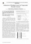 Reduction of winding losses for trapezoidal periodic currents Cover Page