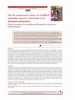 Research paper thumbnail of Uso de cuestionarios online con feedback automático para la e-innovación en el alumnado universitario