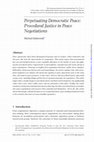 Research paper thumbnail of Procedural Justice in Peace Negotiations