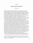 Research paper thumbnail of Argumentación multimodal