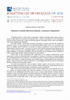 Research paper thumbnail of Tradizione e romanità nella Grecia imperiale: convivenza o integrazione?