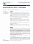 Research paper thumbnail of Nonlinear analysis of EEG in chess players