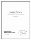 Causes of Poverty: Findings from Recent Research Cover Page