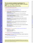 Research paper thumbnail of The area postrema modulates hypothalamic Fos responses to intragastric hypertonic saline in conscious rats