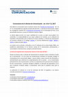 Research paper thumbnail of Convocatoria de la Revista de Comunicación vol. 16(2), 2017