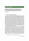 Research paper thumbnail of Dian Schefold - Constitutional Reform and Constitutional Unity Reflections on the Constitutional Referendum of 4 December 2016 and on the Judgment of the Constitutional Court no 35/2017