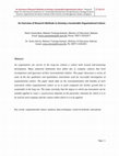 Research paper thumbnail of An Overview of Research Methods to Develop a Sustainable OC H Saseendran S Selwin