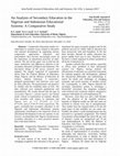 Research paper thumbnail of An Analysis of Secondary Education in the Nigerian and Indonesian Educational Systems: A Comparative Study