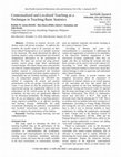 Research paper thumbnail of Contextualized and Localized Teaching as a Technique in Teaching Basic Statistics