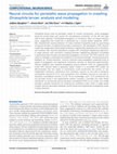 Research paper thumbnail of Neural circuits for peristaltic wave propagation in crawling Drosophila larvae: analysis and modeling