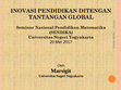 Research paper thumbnail of INOVASI PENDIDIKAN DITENGAN TANTANGAN GLOBAL