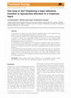 Research paper thumbnail of One lump or two? Explaining a major latitudinal transition in reproductive allocation in a viviparous lizard