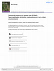 Research paper thumbnail of Bird Study Seasonal patterns in space use of Black Sparrowhawks Accipiter melanoleucus in an urban environment