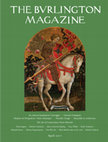 An untraced painting by Caravaggio and its Early Christian iconography, in The Burlington Magazine, April 2017 Cover Page