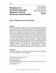 Research paper thumbnail of Predictors of Pro-Environmental Behavior in Rural American Communities