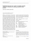 Research paper thumbnail of Depoliticizing land and water ''grabs'' in Colombia: the limits of Bonsucro certification for enhancing sustainable biofuel practices