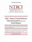 U02: Heavy Truck Rollover Characterization (Phase-A) Final Report Cover Page