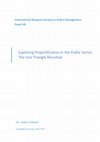 Exploring Projectification in the Public Sector: The Iron Triangle Revisited Cover Page