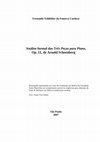 Research paper thumbnail of Análise formal das Três Peças para Piano, Op. 11, de Arnold Schoenberg