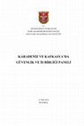 KARADENİZ VE KAFKASYA'DA GÜVENLİK VE İŞ BİRLİĞİ PANELİ Cover Page