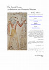 Research paper thumbnail of The Eye of Horus: An Initiation into Pharaonic Wisdom (Parts I-III)