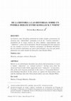 Research paper thumbnail of DE LA HISTORIA A LAS HISTORIAS: SOBRE UN POSIBLE DEBATE ENTRE KOSELLECK Y WHITE