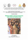 «Sistemi politici e forme di governo nelle città del Mediterraneo», Centro di Studi sulla Civiltà Comunale della Deputazione di Storia Patria per la Toscana (San Gimignano, 19-23 giugno 2017), coordinamento scientifico: Andrea Zorzi. Cover Page