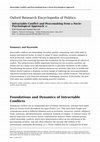 Research paper thumbnail of Intractable Conflict and Peacemaking from a Socio-Psychological Approach