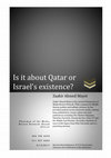 Is it about Qatar or Israel's existence Cover Page