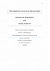 Notes on a Post-national Constellation  of Power in World Politics:  Testing Huntington’s ‘Clash of Civilizations’ Theory Cover Page