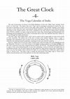 Research paper thumbnail of The Great Clock -4- The Yuga Calendar of India