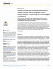 Research paper thumbnail of Genetic rescue of an endangered domestic animal through outcrossing with closely related breeds: A case study of the Norwegian Lundehund