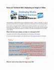 Research paper thumbnail of Focus on Technical SEO - Deploying an Image or Video.docx