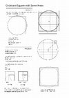 Research paper thumbnail of Sacred Geometry - Circle and Square with Same Areas by the Whole Tone 9:8