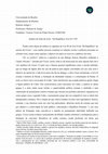 Research paper thumbnail of Analise livro II Cícero