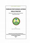 Research paper thumbnail of Panduan Penyusunan Laporan Kerja Praktek Mahasiswa Strata 1 di STMIK Budi Darma