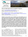 Research paper thumbnail of The use of multi-copter drones for landslide investigations