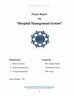 Hospital Management System " Hospital Management System " Cover Page