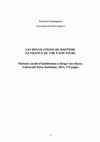 Research paper thumbnail of Introduction de : Vincent Gourdon, LES RÉVOLUTIONS DU BAPTÊME EN FRANCE DE 1789 À NOS JOURS,  Mémoire inédit d’habilitation à diriger des thèses, Université Paris-Sorbonne, 2013, 774 pages