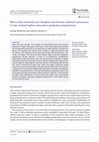 Research paper thumbnail of Who really selected you? Insights into faculty selection processes in top-ranked higher education graduate programmes