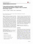 Using partial genotyping to estimate the genetic and maternal determinants of adaptive traits in a progeny trial of Fagus sylvatica Cover Page